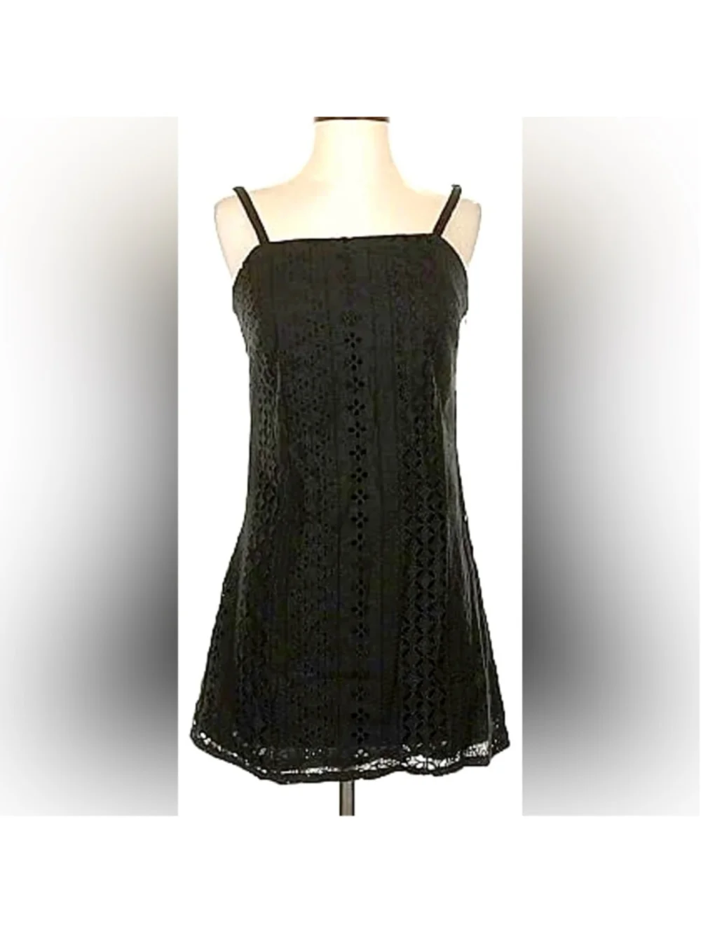 Sanctuary Black Eyelet Sleeveless MiniDress - Picture 1 of 9